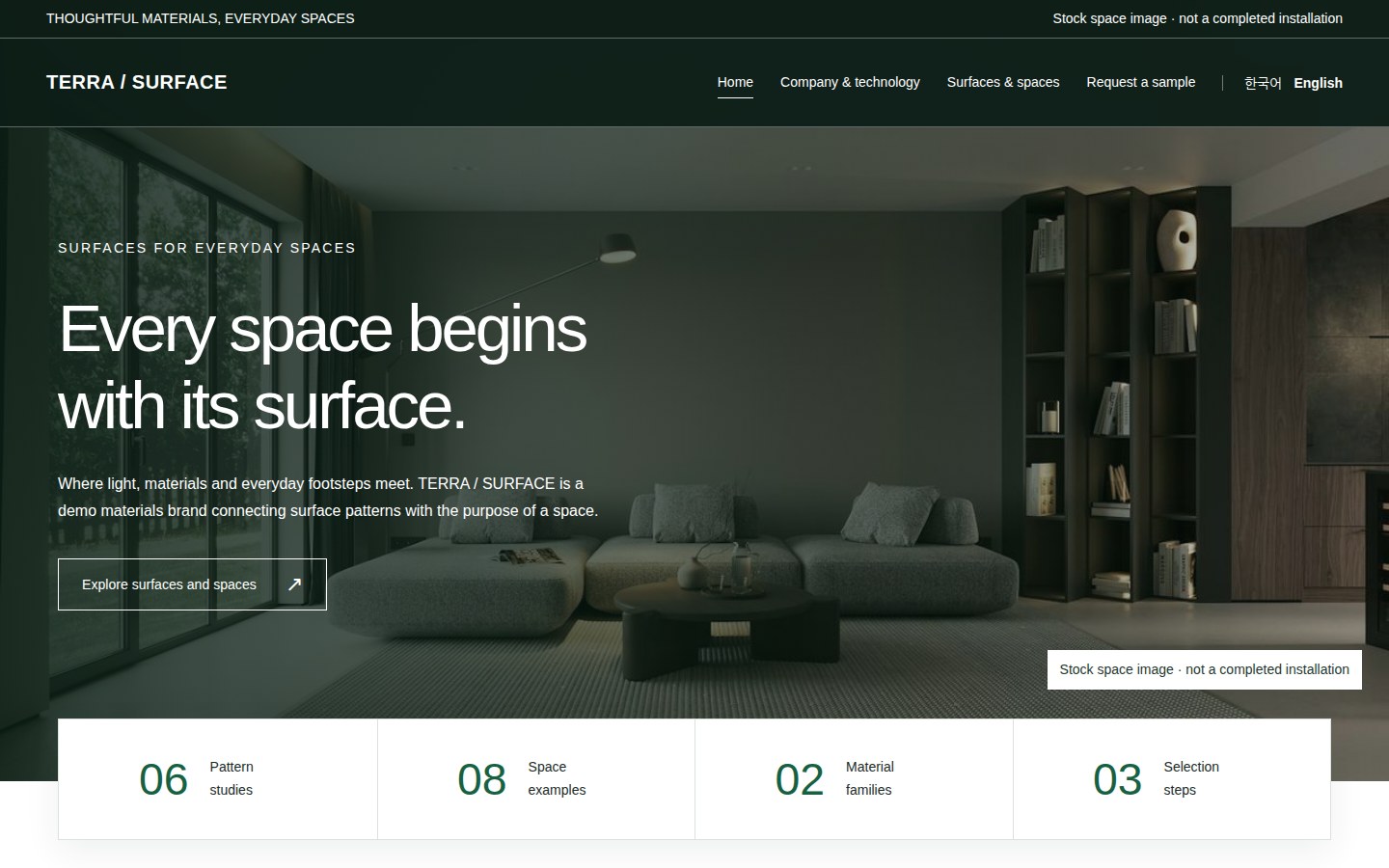 TERRA / SURFACE home preview
