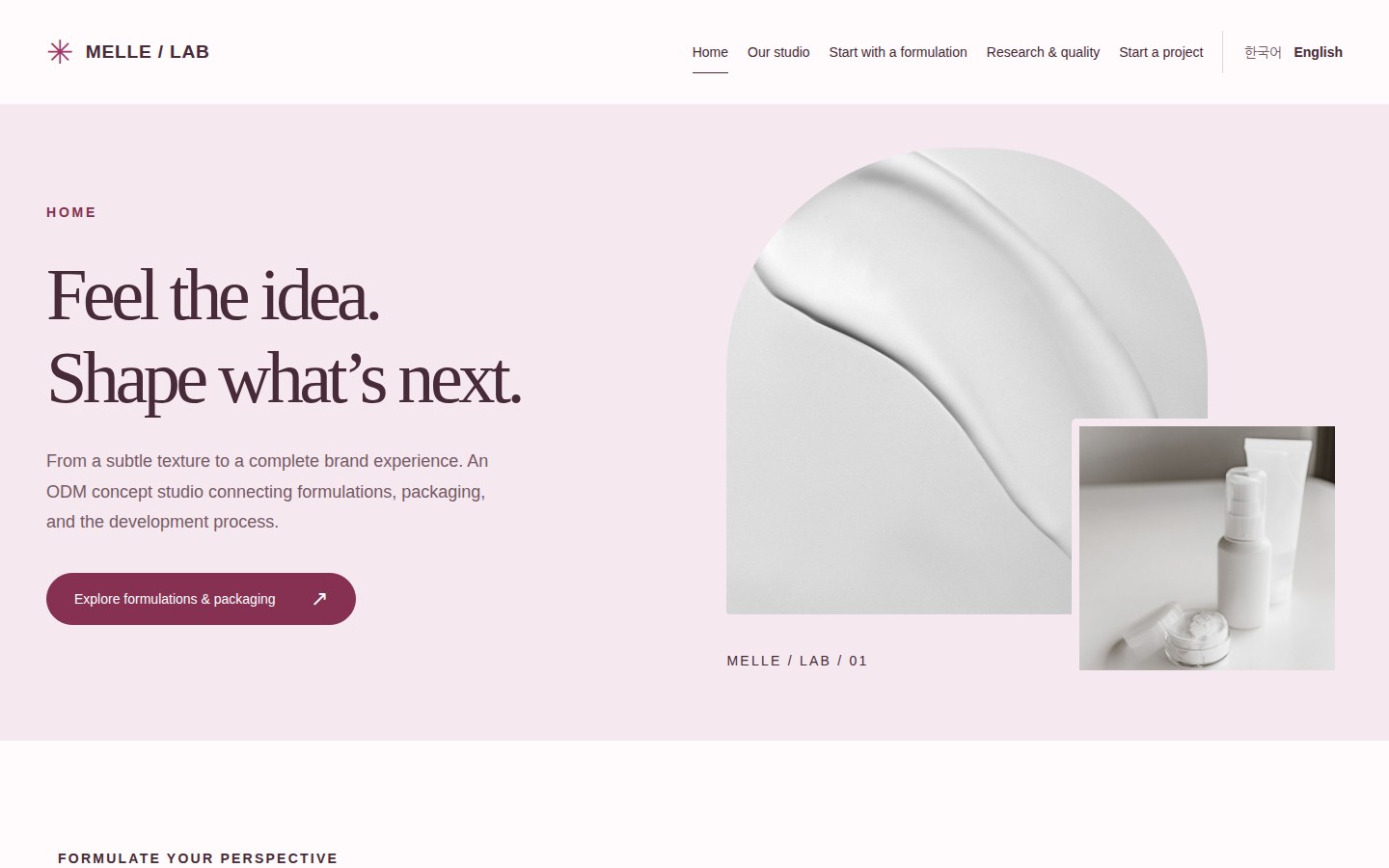 MELLE / LAB home preview