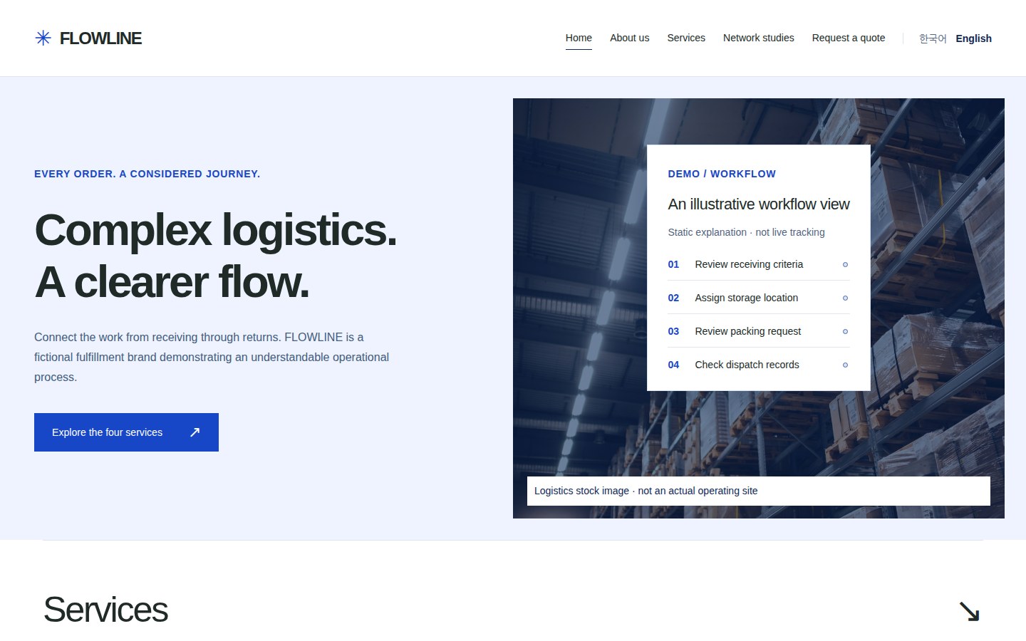 FLOWLINE home preview