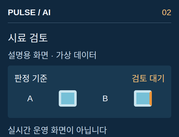 시료 검토 — 설명용 참고 이미지