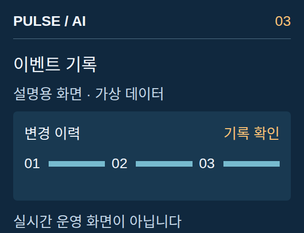 이벤트 기록 — 설명용 참고 이미지